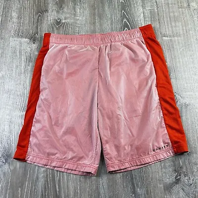 $19.95 • Buy Oakley Custom Fit Mesh Pockets Orange Polyamide Athletic Shorts Mens Size XXL