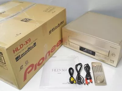 Pioneer HLD-X9 LaserDisc Player Rare Box Manual Cable Remote Control • £2432.79