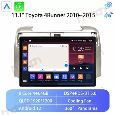 13.1 Android 12 Car Stereo Radio For Toyota 4Runner 2010~15 GPS NAV Carplay 4+64 • $369.55