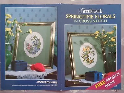 2 Springtime Floral Designs Cross Stitch Chart Daffodil & Bluebell Bouquets • £1.75