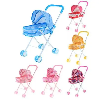 Baby Pretend Play Folding Stroller Pushchair Pram Toy • £11.99