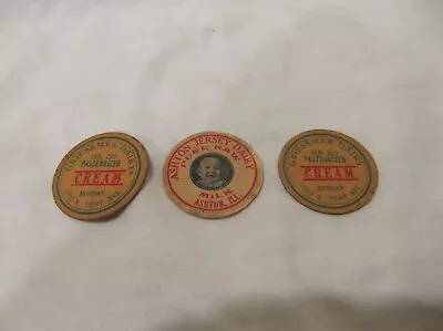 Old Ashton Jersey And Griesmer Dairy Milk Bottle Caps • $5.99