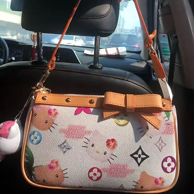 New！hello Kitty Texture Printing Messenger Bag Shoulder Bag Handbags Tote Gifts • $33.10