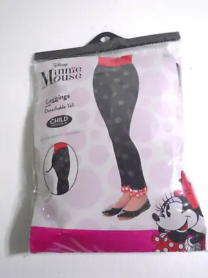 Sealed Disney Minnie Mouse Leggings Detachable Tail Halloween Costume Child Med • $9.99