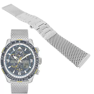 Mesh For CITIZEN Promaster JY8078-01L U680-S115701 Watch Band Stainless Steel • $36.99