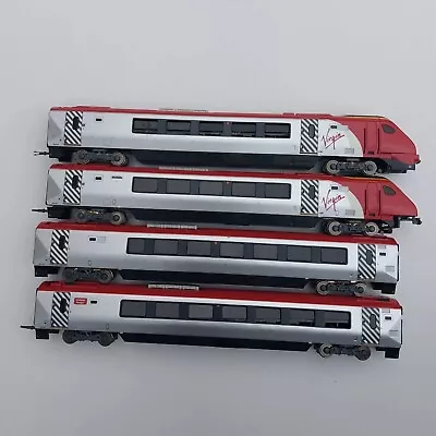 Bachman Virgin Pendolino Model Train Set Of 4 00 Gauge Trains Set No Box Spares • £79.99