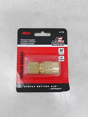 Milton S718 M Style 3/8 Female NPT Coupler. • $11