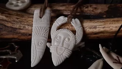 Germanic God Odin + Totemic Necklace Of Raven Historical Look Asatru Amulets • $21.12