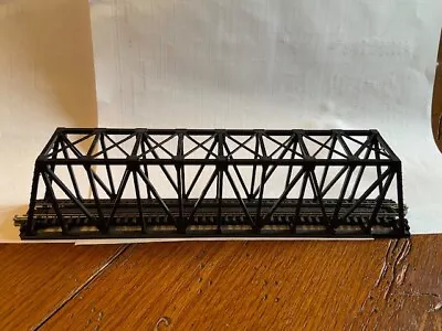 N Scale - KATO 20-434 Single Truss Bridge 248mm - 9 3/4  - Black • $10