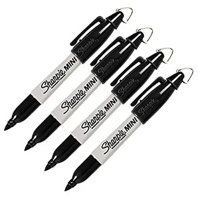 Sharpie Mini Permanent Markers Fine Point 4-Count (4 Markers Black) • $8.45