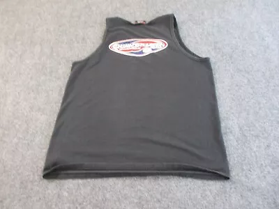 Quiksilver Tank Top Shirt Adult Extra Large Black Sleeveless Ocean Cotton Mens * • $13.95