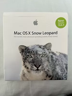 Apple Mac OS X Snow Leopard 10.6.3 Retail- Contents: DVD & Printed Material Box • $25