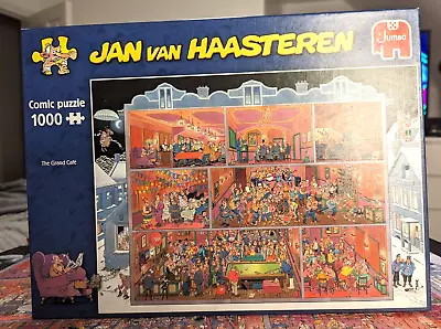 Jan Van Haasteren 1000 Piece Jigsaw Puzzle The Grand Cafe VGC Jumbo • £9.99