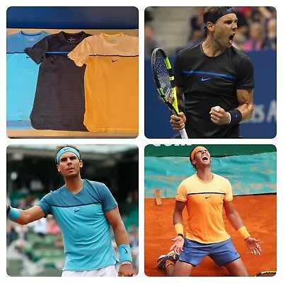 Nike Rafael Rafa Nadal 2016 French Open Monte Carlo US Open Mens Tennis Shirts S • £157.99