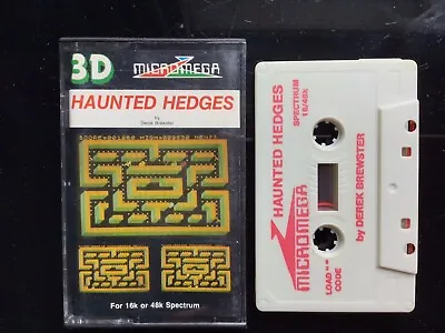 Sinclair ZX Spectrum 3D Haunted Hedges 16k 48k Micromega Cassette • £12.99