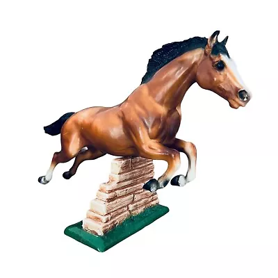 Breyer Horse Jumping Bay Model Horse 300 Stone Wall Stand Retired USA Stallion • $44.24