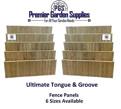 £57.50 • Buy New Premier Ultimate Tongue & Groove Elite Fence Panels Smooth Planed Timber