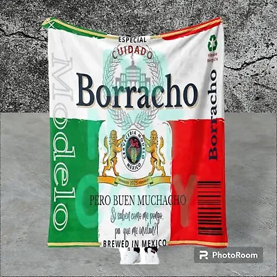 Modelo Blanket Mexican Blanket Borracho Pero Buen Muchacho New! Cerveza Beer • $35