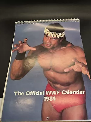 Vintage 1984 Official Wwf Wrestling Calendar - Complete • $21.46