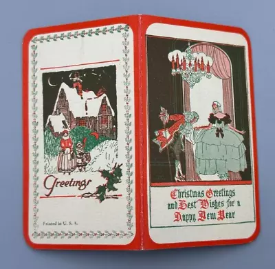 Vintage CHRISTMAS Advertising Sample SEWING NEEDLE Book Case • $14