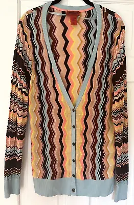 Missoni Target 20th Anniversary Zig Zag Cardigan Sweater Top Size XL • $44.99