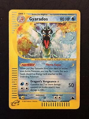 2003 Pokemon TCG English Card Skyridge Set Gyarados H10/H32 Holo Rare HEAVILY PL • $177.34