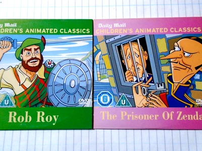 £1.59 • Buy 2 X CHILDRENS ANIMATED CLASSICS = ROB ROY / PRISONER OF ZENDA = 2 X  PROMO