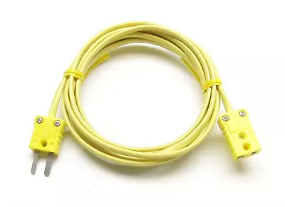 K-Type Thermocouple Extension Cable Wire With Miniature Mini Thermocouple Connec • $28.63