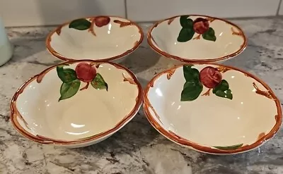 Vintage Franciscan Apple Pattern China Ware 4 Dessert Berry Bowls USA  • $29.99