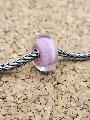 Trollbeads Pink Desert Unique OOAK Sterling Silver Glass Charm Bead S925 LAA  • $41