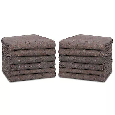 Moving Blankets 54  X 72  Pro Economy  12 Pack  Grey Shipping Furniture Pads • $30.58