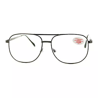 Clear Lens Glasses With Bifocal Reading Lens Vintage Square Spring Hinge • $9.95