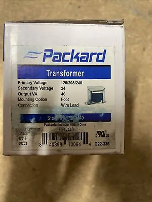 Packard PF42440 Foot Mounted 40VA Transformer • $10