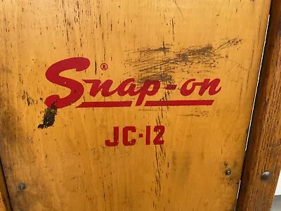 Vintage Snap On Garage Creeper Mechanics Dolly Model JC 12 Wooden Roller Snap-On • $225