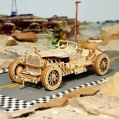 ROKR 3D Wooden Puzzle Vintage Car Scale Model Wooden DIY Kit Teens/Adults Gifts • $20.99