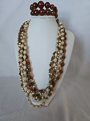 Real Pearl Necklace Vintage Handmade With Braclet • $20