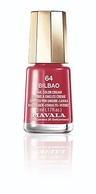 Mavala Free-of-12 Harmful Ingred Mini Nail Polish Bilbao Berry Burgundy Wine Red • $8