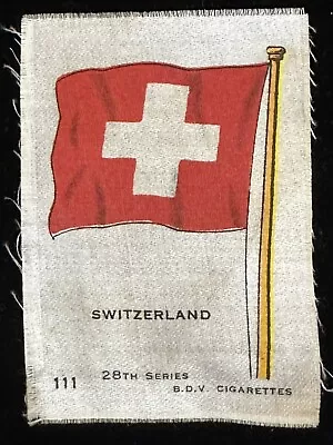 £32.77 • Buy Switzerland Flag White Cross Swiss Ensign Tobacco Silk BDV Cigarettes Circa 1914