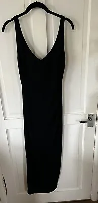 £15 • Buy Press & Bastyan Black Dress Classic Midi Length Perfect Xmas Party Size 10