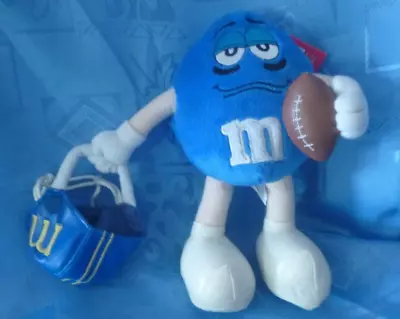 M&M Collectables -Blue  Footballer   Plush   -  (time To Sell My Collection) • $8