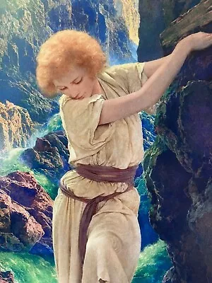 GORGEOUS Maxfield Parrish Art Print 1920’s Style Vintage The Canyon Neo-Classica • $19.99