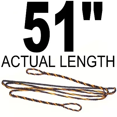 51  ACTUAL INCH LENGTH FLEMISH Recurve Bow String BOWSTRING B-50 DACRON ARCHERY • $16.98