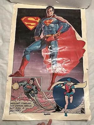 1970's Superman Poster Thought Factory 1977 DC Vintage VTG • $13