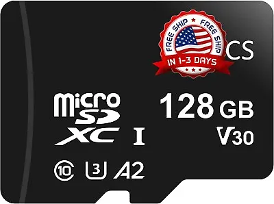 Chip Tarjeta De Memoria Externa Para Celulares Tablets MicroSD  128GB A2 U3 • $29.99