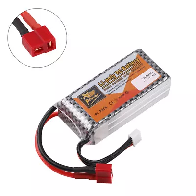 1500mah 11.1v 3s Lipo Battery With Deans T Plug For Rc Car Drone Boat Airplane • $37.99