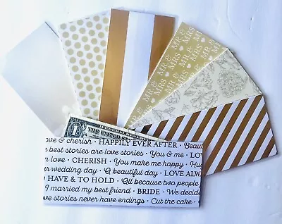 Cash Envelope Handmade DAVE RAMSEY Budget System 7 Laminated Gold Foil Wedding • $8.99