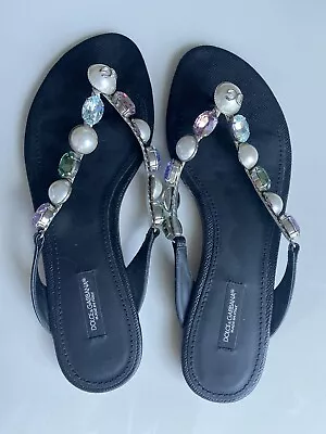 Dolce & Gabbana DG Sandals Women Flipflops 38 • $189