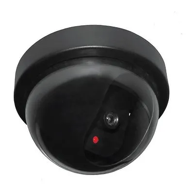 Dummy Round Fake Camera With Led Outdoor Indoor Security CCTV • £4.95