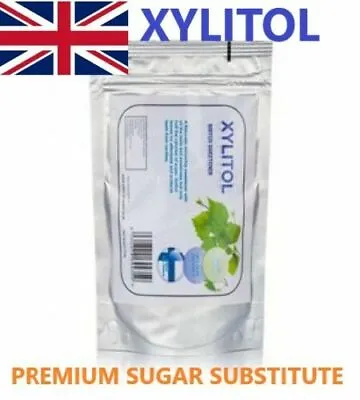 XYLITOL Erythritol Food Grade NATURAL SUGAR REPLACEMENT Vegan Kosher FREE P&P • £10.97