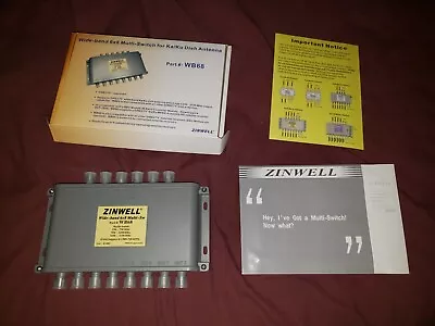 Zinwell Wide-Band 6x8 Multi-Switch For Ka/Ku Dish Antenna WB68 Read • $9